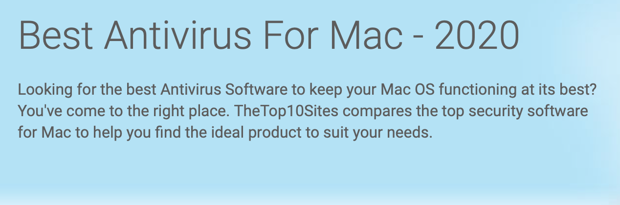 best virus protection software for mac